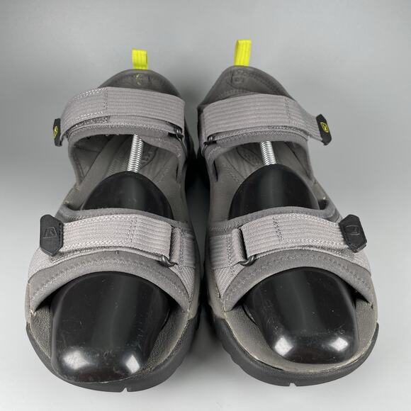 Keen Targhee III Men’s Size 12 Gray Leather Slip On Outdoor Hiking Sandal Casual - Picture 3 of 9